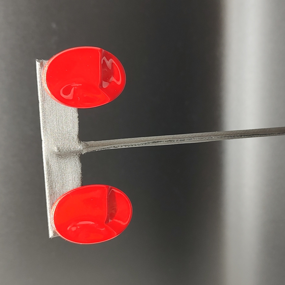 Retro 80's Red earrings